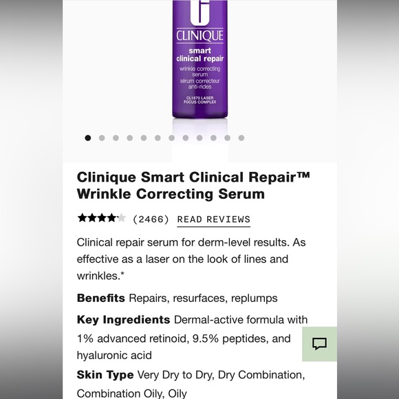 NEW CLINIQUE CLINICAL REPAIR WRINKLE CORRECTING SERUM 30ml - Picture 8 of 10